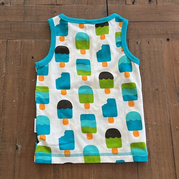 Maxomorra tank top sleeveless top ice cream popsicle whale bundle set of two - Picture 9 of 9